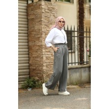 Neways 1105-TENSEL Lastikli Pantolon Gri