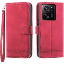 Manyi Mall Xiaomi 13T Premium Kart Yuvaları Için Flip Case Bileklik Manyetik Kapatma (Yurt Dışından)