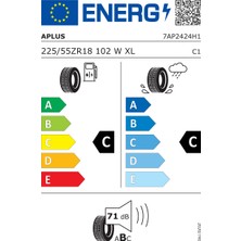 Aplus 225/55 R18 102W Xl A610 Oto Yaz Lastiği ( Üretim Yılı: 2024 )