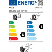 Aplus 255/35 R18 94Y Xl A610 Oto Yaz Lastiği ( Üretim Yılı: 2024 )