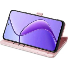 Manyi Mall Realme 12 Için Flip Case Deri Kılıf Karikatür Hayvanlar Kısa Kayış Flip (Yurt Dışından)