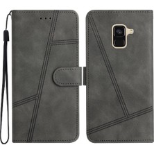 Manyi Mall Samsung Galaxy A8 Için Flip Case 2018 Flip Folio Kart Yuvaları Tutucu Manyetik (Yurt Dışından)