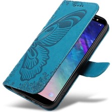 Manyi Mall Samsung Galaxy A6 Artı Kredi Kartı Yuvası Kabartmalı Yüksek Flip Case (Yurt Dışından)