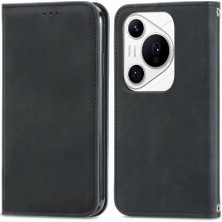 Manyi Mall Huawei Pura 70 Pro Için Flip Case Kapak Darbeye Cüzdan Deri (Yurt Dışından)