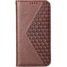 Manyi Mall Xiaomi 14 Için Flip Case Ultra El Kayışı Eşkenar Dörtgen Şekli Standı Günlük Kullanım (Yurt Dışından)