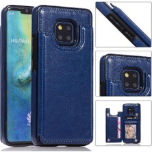 Manyi Mall Cüzdan Kılıf Için Huawei Mate 20 Pro Kart Yuvaları Pu Deri Çift Manyetik (Yurt Dışından)