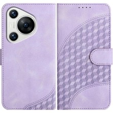 Manyi Mall Huawei Pura 70 Flip Iş Manyetik Kart Tutucu Geometrik Için Flip Case (Yurt Dışından)