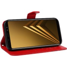 Manyi Mall Samsung Galaxy A8 2018 Için Flip Case Kredi ile Ayrılabilir El Kayışı (Yurt Dışından)