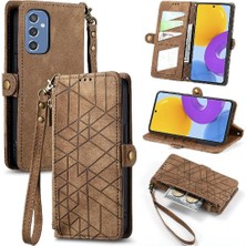 Manyi Mall Samsung Galaxy M52 5g Cüzdan Darbeye Basit Iş Için Flip Case (Yurt Dışından)