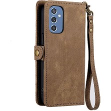 Manyi Mall Samsung Galaxy M52 5g Cüzdan Darbeye Basit Iş Için Flip Case (Yurt Dışından)