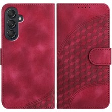 Manyi Mall Samsung Galaxy M55 Darbeye Deri Kılıf Için Flip Case Geometrik Desen (Yurt Dışından)