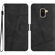 Manyi Mall Samsung Galaxy A8 Için Flip Case 2018 Flip Folio Kart Yuvaları Tutucu Manyetik (Yurt Dışından)