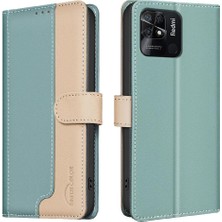 Colorful Shop Xiaomi Redmi 10C Rfıd Engelleme Kickstand Darbeye Tpu Flip Case (Yurt Dışından)