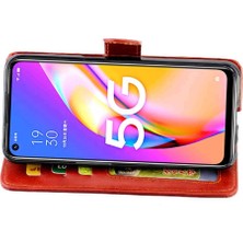 Colorful Shop Oppo A93 5g Kickstand Darbeye Dayanıklı Manyetik Kapatma Kartı Pu Için Flip Case (Yurt Dışından)