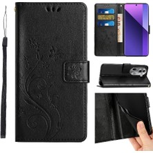 Colorful Shop Oppo RENO11 Pro Bilek Kayışı Kickstand Pu Deri Manyetik Için Filp Durumda (Yurt Dışından)