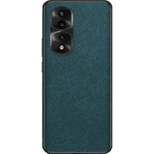 VShop Honor 70 Pro Için Çapraz Doku Pu Telefon Kılıfı (Yurt Dışından)