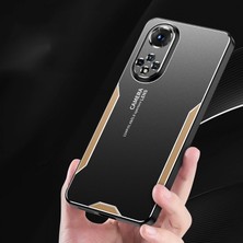 VShop Honor 50 Pro Için Tpu Hibrit Metal Telefon Kılıfı (Yurt Dışından)