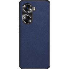 VShop Honor 60 Için Çapraz Doku Pu Telefon Kılıfı (Yurt Dışından)