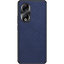 VShop Honor 90 Için Çapraz Dokulu Pu Telefon Kılıfı (Yurt Dışından)