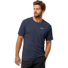 Jack Wolfskin Delgami S/S M Erkek Lacivert T-Shirt