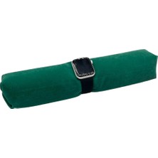 Megass Dekor Yerli Üretim Süet Kumaş Yeşil Renk  30 cm Rulo Takı Yastığı