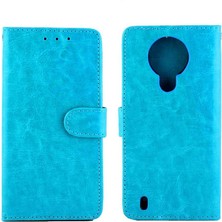 YH Mall Nokia 1.4 Kickstand Manyetik Kapatma Pu Deri Kart Tutucu Için Flip Case (Yurt Dışından)