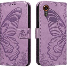 YH Mall Samsung Galaxy Xcover7 5g Için Flip Case Yüksek Kalite Deri Kabartmalı El (Yurt Dışından)