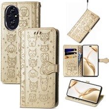 YH Mall Onur Için Flip Case 200 Pro Kısa Kayış Deri Kılıf Darbeye Karikatür (Yurt Dışından)
