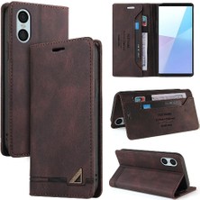 YH Mall Sony Xperia 10 Vı Premium Deri Premium Deri Iki Için Flip Case (Yurt Dışından)