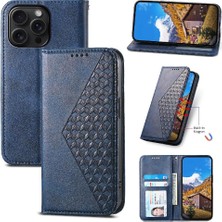 YH Mall IPhone 15 Için Flip Case Pro Max El Kayışı Standı Günlük Kullanım Eşkenar Dörtgen Şekli (Yurt Dışından)