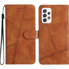 YH Mall Samsung Galaxy Için Flip Case A53 5g Flip Folio Bilek Kayışı Cüzdan Pu Kart (Yurt Dışından)