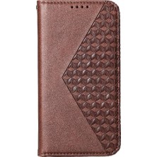 YH Mall Xiaomi 14 Için Flip Case Ultra El Kayışı Eşkenar Dörtgen Şekli Standı Günlük Kullanım (Yurt Dışından)