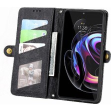 YH Mall Motorola Moto Kenar 20 Pro Için Flip Case Darbeye Basit Iş Çevirme (Yurt Dışından)