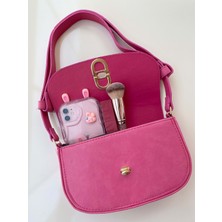 Love Of Bags 1162 Kadın Kol ve Omuz Çantası  - Pembe - Tek Ebat - BTMK01162-PEMBE-TEK Ebat