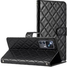 Mays Shop Xiaomi 12T Için Flip CASE/12T Pro Manyetik Folio Kart Yuvaları Tutucu Tpu Pu (Yurt Dışından)