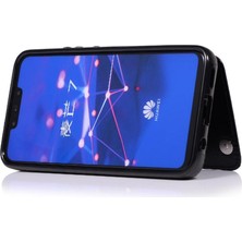 Mays Shop Cüzdan Kılıf Huawei Mate 20 Lite Için Kickstand Pu Deri Kart Yuvaları Çift (Yurt Dışından)