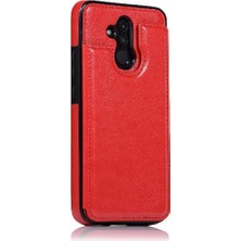 Mays Shop Cüzdan Kılıf Huawei Mate 20 Lite Için Kickstand Pu Deri Kart Yuvaları Çift (Yurt Dışından)