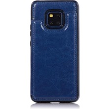 Mays Shop Cüzdan Kılıf Için Huawei Mate 20 Pro Kart Yuvaları Pu Deri Çift Manyetik (Yurt Dışından)