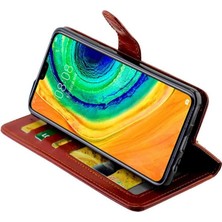 Mays Shop Huawei Mate 30 Için Flip Case/mate 30 5g Pu Deri Manyetik Kapatma Kartı (Yurt Dışından)