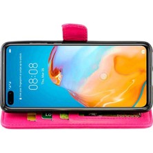 Mays Shop Huawei P40 Pro Darbeye Manyetik Kapatma Pu Deri Kart Için Flip Case (Yurt Dışından)