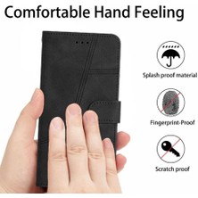 Mays Shop Xiaomi 12T Için Flip CASE/12T Pro Flip Folio Cüzdan Pu Deri Bilek Kayışı (Yurt Dışından)