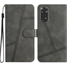 Mays Shop Xiaomi Redmi Not 11 Için Flip Case 4g Tam Koruma Kartı Yuvaları Tutucu Pu (Yurt Dışından)