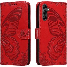 Mays Shop Kredi Kartı Yuvası Kabartmalı Yüksek ile Samsung Galaxy Credit 5g Için Flip Case (Yurt Dışından)