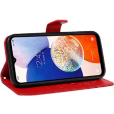 Mays Shop Kredi Kartı Yuvası Kabartmalı Yüksek ile Samsung Galaxy Credit 5g Için Flip Case (Yurt Dışından)