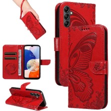 Mays Shop Kredi Kartı Yuvası Kabartmalı Yüksek ile Samsung Galaxy Credit 5g Için Flip Case (Yurt Dışından)