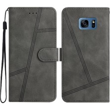 Mays Shop Samsung Galaxy S7 Kart Yuvaları Tutucu Manyetik Tam Koruma Için Flip Case (Yurt Dışından)