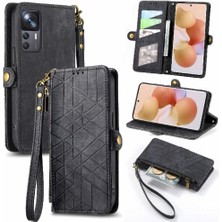 Mays Shop Xiaomi 12T/12T Pro Için Flip Case Basit Iş Deri Kılıf Darbeye (Yurt Dışından)