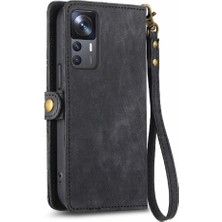 Mays Shop Xiaomi 12T/12T Pro Için Flip Case Basit Iş Deri Kılıf Darbeye (Yurt Dışından)