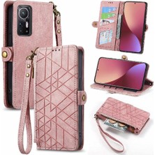 Mays Shop Xiaomi 12 Için Flip Case Deri Çanta Basit Iş Kapak Çevirin Cüzdan (Yurt Dışından)