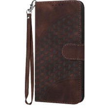 Mays Shop Sony Xperia 10 Vı Darbeye Deri Kılıf Için Flip Case Geometrik Desen (Yurt Dışından)